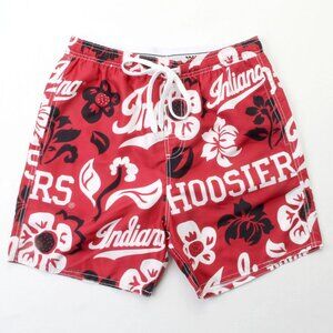 New Wes & Willy‎ Men's XXL Red Indiana University Hoosiers IU Volley Swim Trunks